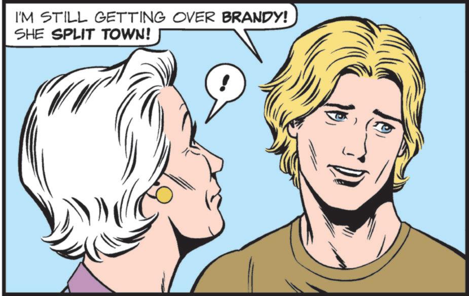 Animation OCR: I'M STILL GETTING OVER BRANDY! SHE SPLIT TOWN! I'M STILL GETTING OVER BRANDY ! SHE SPLIT TOWN !