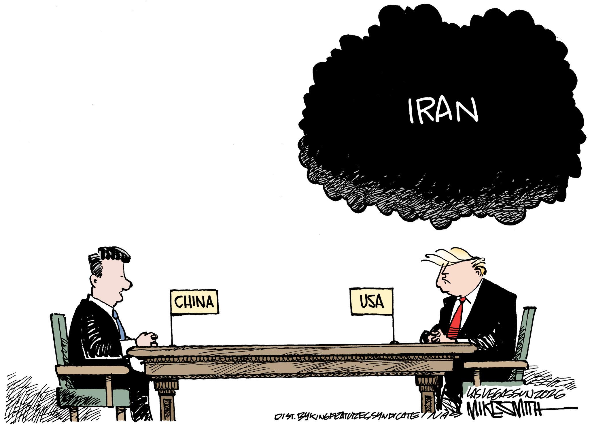 Animated cartoon OCR: CHINA AXTFIXEE USA IRAN DIST. BYKING FEATURES SYNDICATELAS VEGASSUNZ026 MIKE SMITH CHINA AXTFIXEE USA IRAN DIST . BYKING FEATURES SYNDICATELAS VEGASSUNZ026 MIKE SMITH