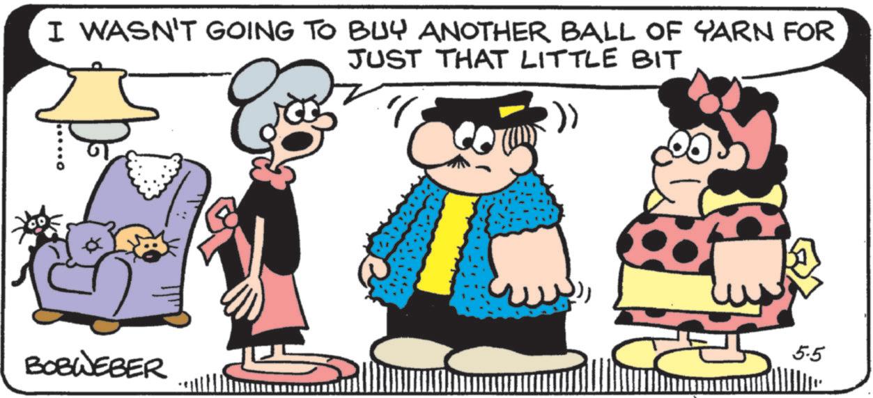 Pleased OCR: I WASN'T GOING TO BUY ANOTHER BALL OF YARN FOR JUST THAT LITTLE BIT BOBWEBER 5.5 I WASN'T GOING TO BUY ANOTHER BALL OF YARN FOR JUST THAT LITTLE BIT BOBWEBER 5.5