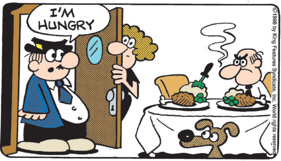 Fictional character OCR: I'M HUNGRY 1998 by King Features SyndicateInc. World rights reserved m I'M HUNGRY 1998 by King Features SyndicateInc. World rights reserved m