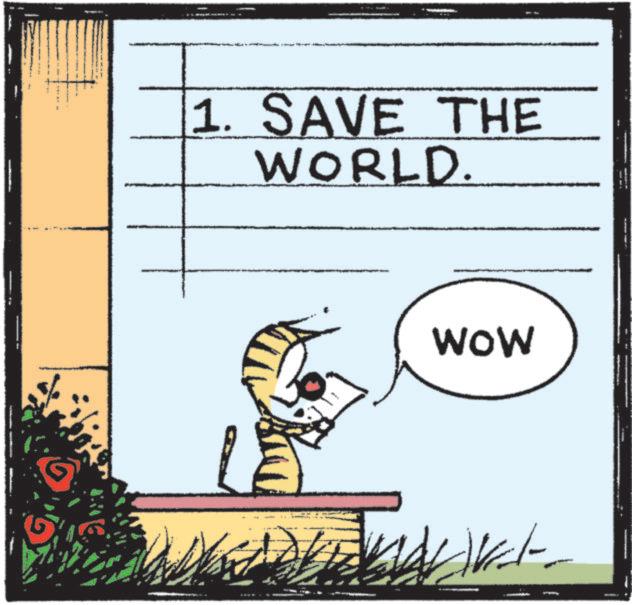 Photo caption OCR: 1. SAVE THE WORLD. WOW /- 1. SAVE THE WORLD . WOW / -