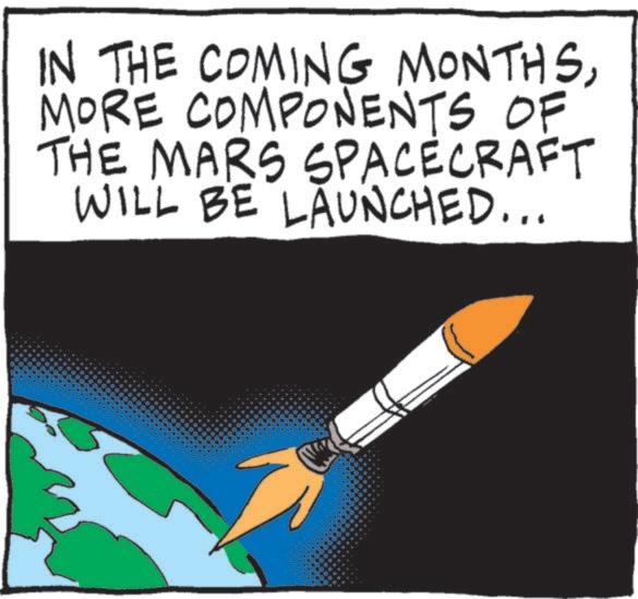 Science OCR: IN THE COMING MONTHSMORE COMPONENTS OF THE MARS SPACECRAFT WILL BE LAUNCHED... IN THE COMING MONTHSMORE COMPONENTS OF THE MARS SPACECRAFT WILL BE LAUNCHED ...
