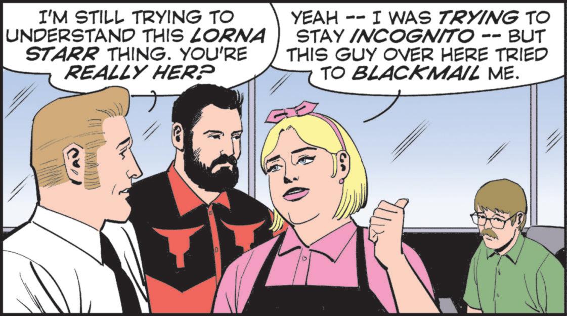 Moustache OCR: I'M STILL TRYING TO UNDERSTAND THIS LORNA STARR THING. YOU'RE REALLY HER? -- YEAH I WAS TRYING TO STAY INCOGNITO -- BUT THIS GUY OVER HERE TRIED TO BLACKMAIL ME. I'M STILL TRYING TO UNDERSTAND THIS LORNA STARR THING . YOU'RE REALLY HER ? -- YEAH I WAS TRYING TO STAY INCOGNITO -- BUT THIS GUY OVER HERE TRIED TO BLACKMAIL ME .