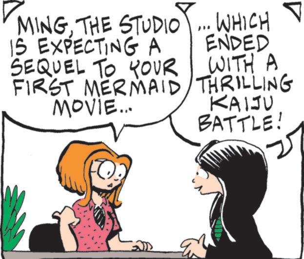 Happiness OCR: MINGTHE STUDIO IS EXPECTING A SEQUEL TO YOUR FIRST MERMAID MOVIE... WHICH ENDED WITH A THRILLING KAIJU BATTLE! MINGTHE STUDIO IS EXPECTING A SEQUEL TO YOUR FIRST MERMAID MOVIE ... WHICH ENDED WITH A THRILLING KAIJU BATTLE !