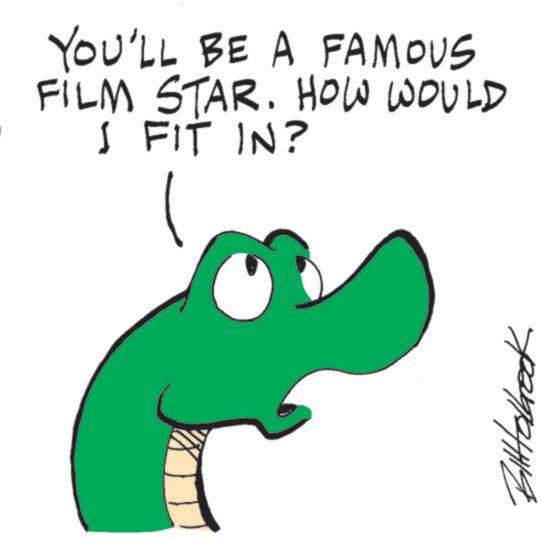Sketch OCR: YOU'LL BE A FAMOUS FILM STAR. HOW WOULD S FIT IN? Bittelbeck YOU'LL BE A FAMOUS FILM STAR . HOW WOULD S FIT IN ? Bittelbeck