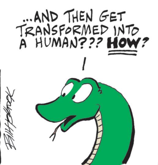 Animated cartoon OCR: .AND THEN GET TRANSFORMED INTO A HUMAN??? HOW? 1 Yound Hill .AND THEN GET TRANSFORMED INTO A HUMAN ??? HOW ? 1 Yound Hill