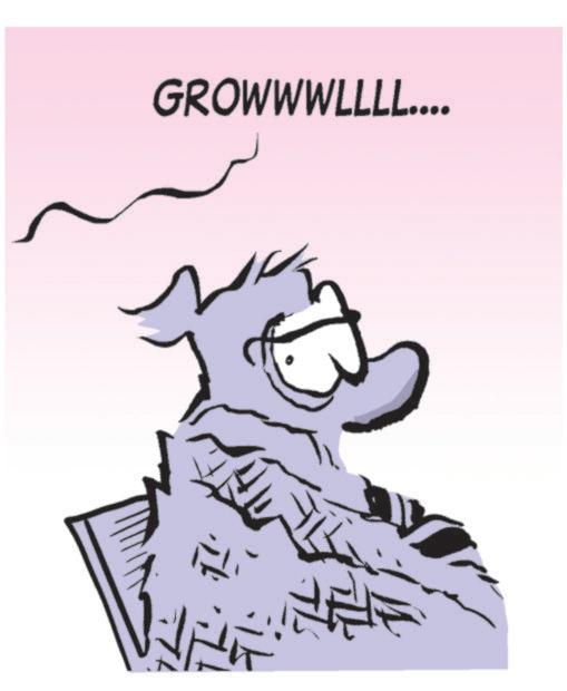 Fictional character OCR: GROWWWLLLL.... GROWWWLLLL ....