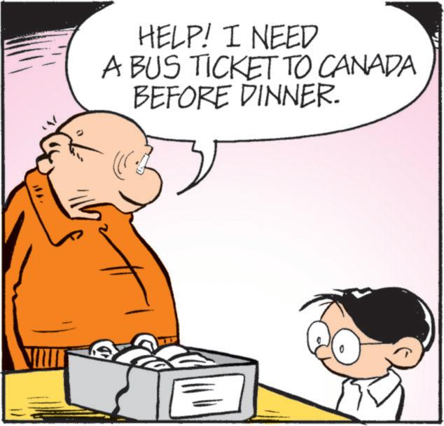 Pleased OCR: HELP! I NEED A BUS TICKET TO CANADA BEFORE DINNER. HELP ! I NEED A BUS TICKET TO CANADA BEFORE DINNER .