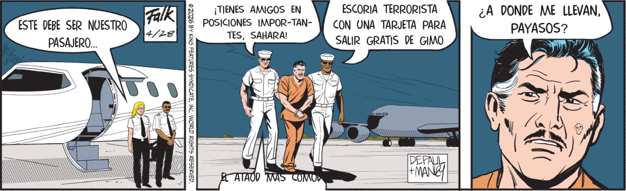 Airline OCR: ESTE DEBE SER NUESTRO PASAJERO... Falk 4/28 ¡TIENES AMIGOS EN POSICIONES IMPOR-TAN- TESSAHARA! ESCORIA TERRORISTA CON UNA TARJETA PARA SALIR GRATIS DE GIMO ¿A DONDE ME LLEVANPAYASOS? 02026 BY KING FEATURES SYNDICATEINC. WORLD RIGHTS RESERVED. DEPAUL + MANLEY LATAOD MAS COMOR ESTE DEBE SER NUESTRO PASAJERO ... Falk 4/28 ¡ TIENES AMIGOS EN POSICIONES IMPOR - TAN- TESSAHARA ! ESCORIA TERRORISTA CON UNA TARJETA PARA SALIR GRATIS DE GIMO ¿ A DONDE ME LLEVANPAYASOS ? 02026 BY KING FEATURES SYNDICATEINC . WORLD RIGHTS RESERVED . DEPAUL + MANLEY LATAOD MAS COMOR