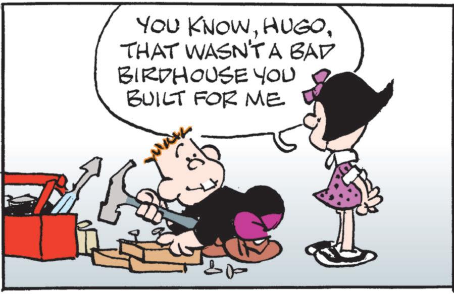 Animated cartoon OCR: YOU KNOWTHAT WASN'T A BAD BIRDHOUSE YOU BUILT FOR ME MAIL ??? YOU KNOWTHAT WASN'T A BAD BIRDHOUSE YOU BUILT FOR ME MAIL ???