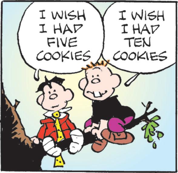 Finger food OCR: I WISH I HAD FIVE COOKIES I WISH I HAD TEN COOKIES I WISH I HAD FIVE COOKIES I WISH I HAD TEN COOKIES