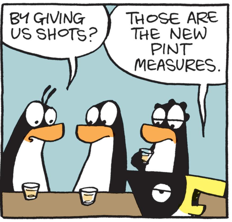 Fictional character OCR: BY GIVING US SHOTS? THOSE ARE THE NEW PINT MEASURES. BY GIVING US SHOTS ? THOSE ARE THE NEW PINT MEASURES .