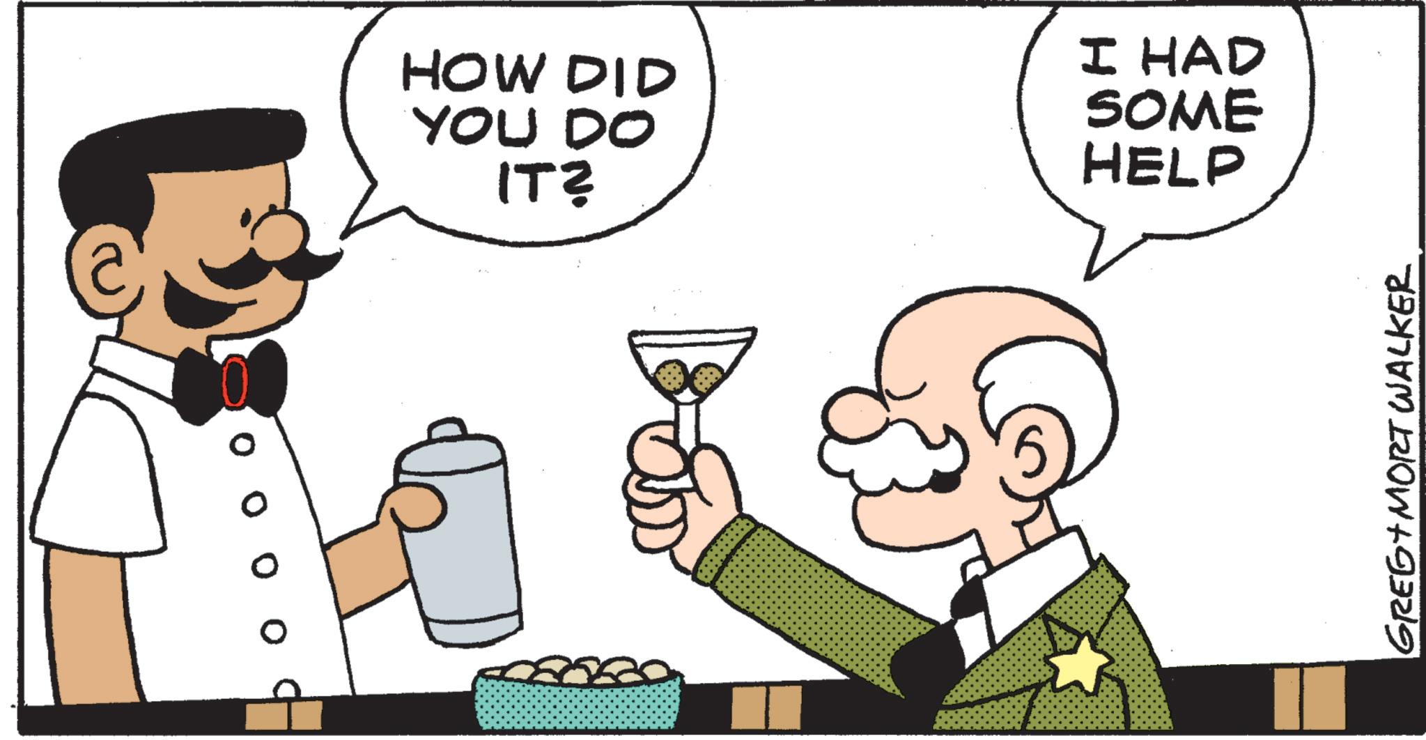Pleased OCR: HOW DID YOU DO IT? I HAD SOME HELP GREG+ MORT WALKER HOW DID YOU DO IT ? I HAD SOME HELP GREG + MORT WALKER