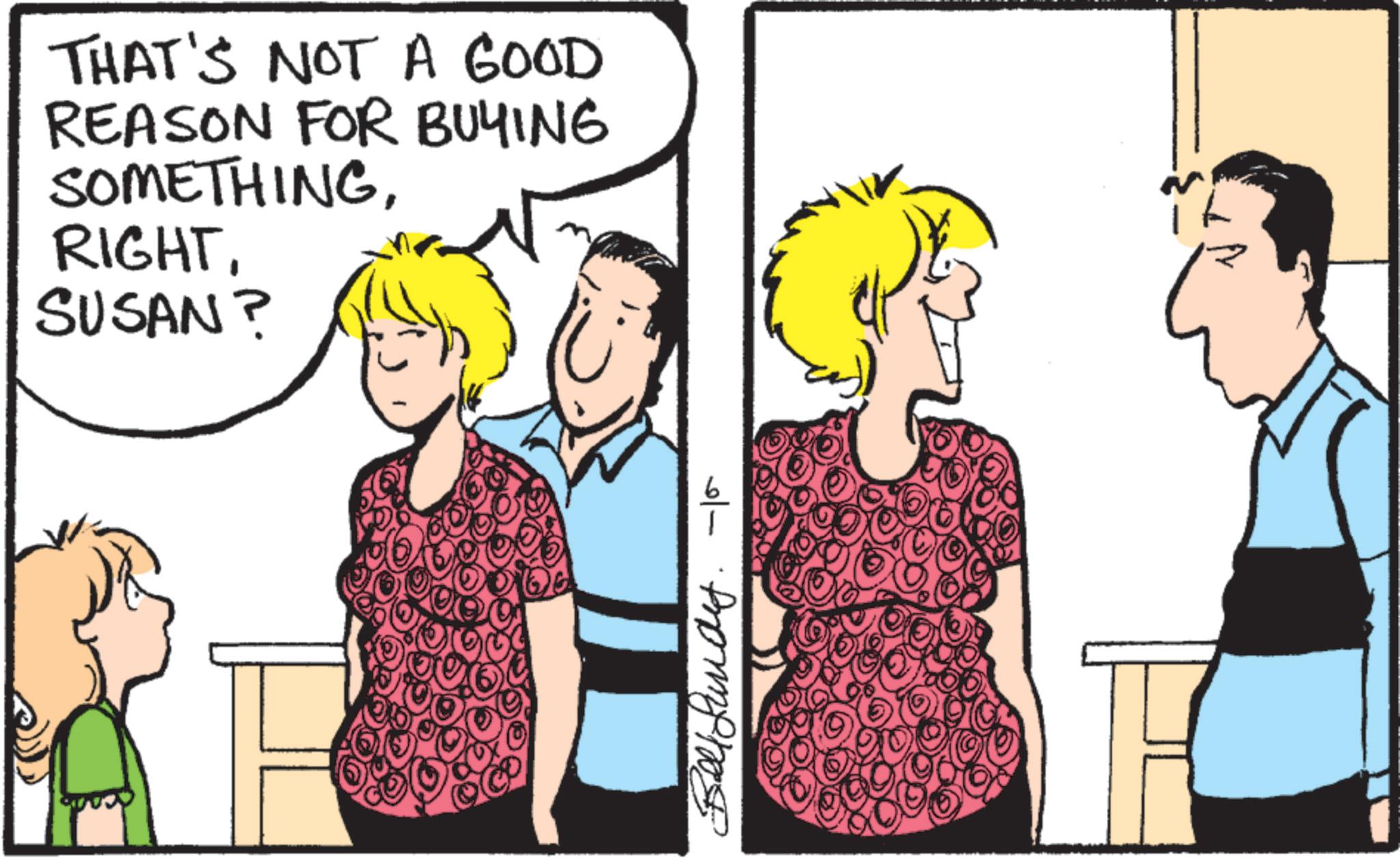 Fiction OCR: THAT'S NOT A GOOD REASON FOR BUYING SOMETHINGSUSAN? - pho THAT'S NOT A GOOD REASON FOR BUYING SOMETHINGSUSAN ? - pho