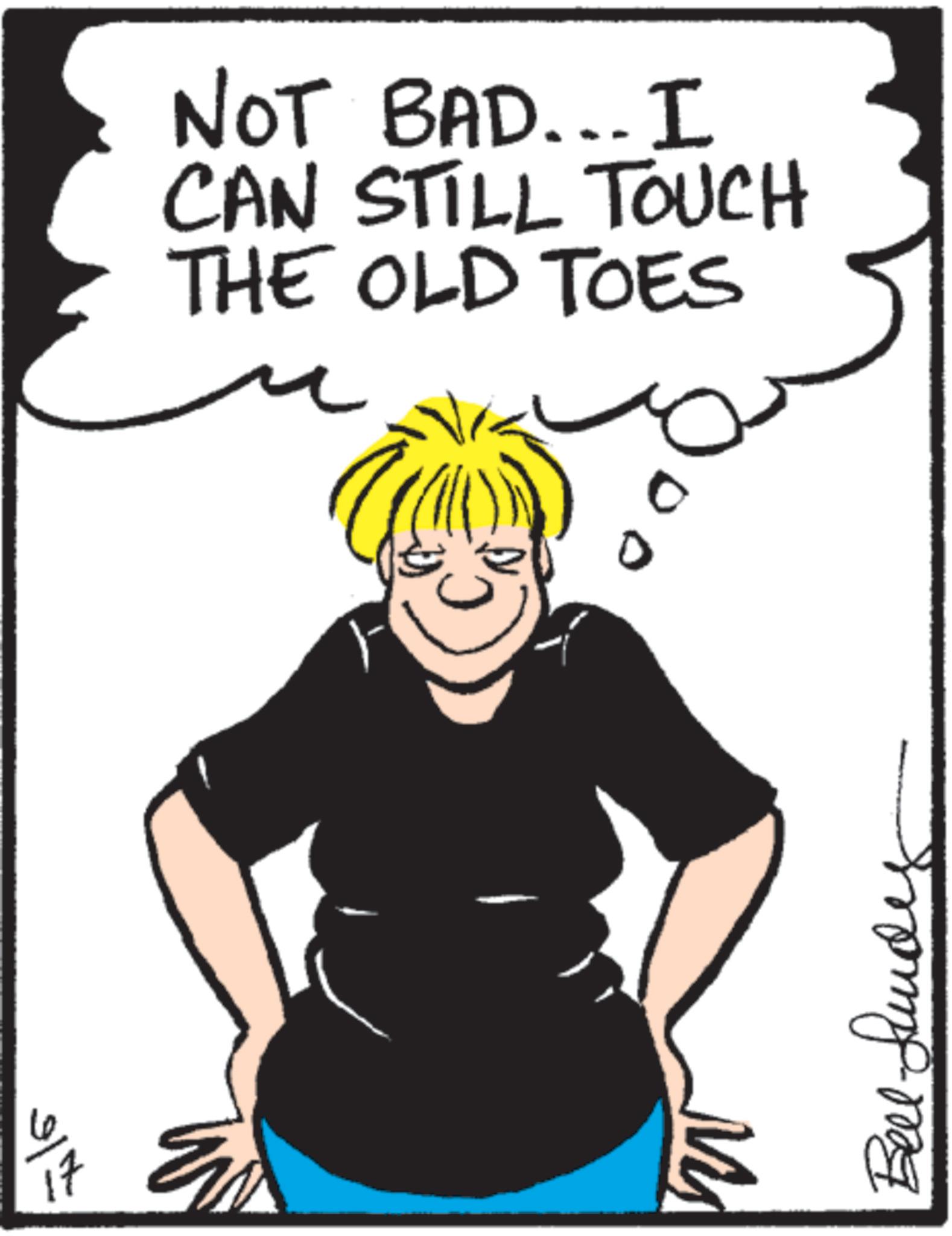 Fiction OCR: 17 NOT BAD... I CAN STILL TOUCH THE OLD TOES 0 ?? Bell-fundy 17 NOT BAD ... I CAN STILL TOUCH THE OLD TOES 0 ?? Bell - fundy