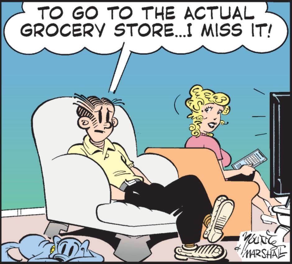 Fictional character OCR: TO GO TO THE ACTUAL GROCERY STORE...I MISS IT! MARSHAL TO GO TO THE ACTUAL GROCERY STORE ... I MISS IT ! MARSHAL