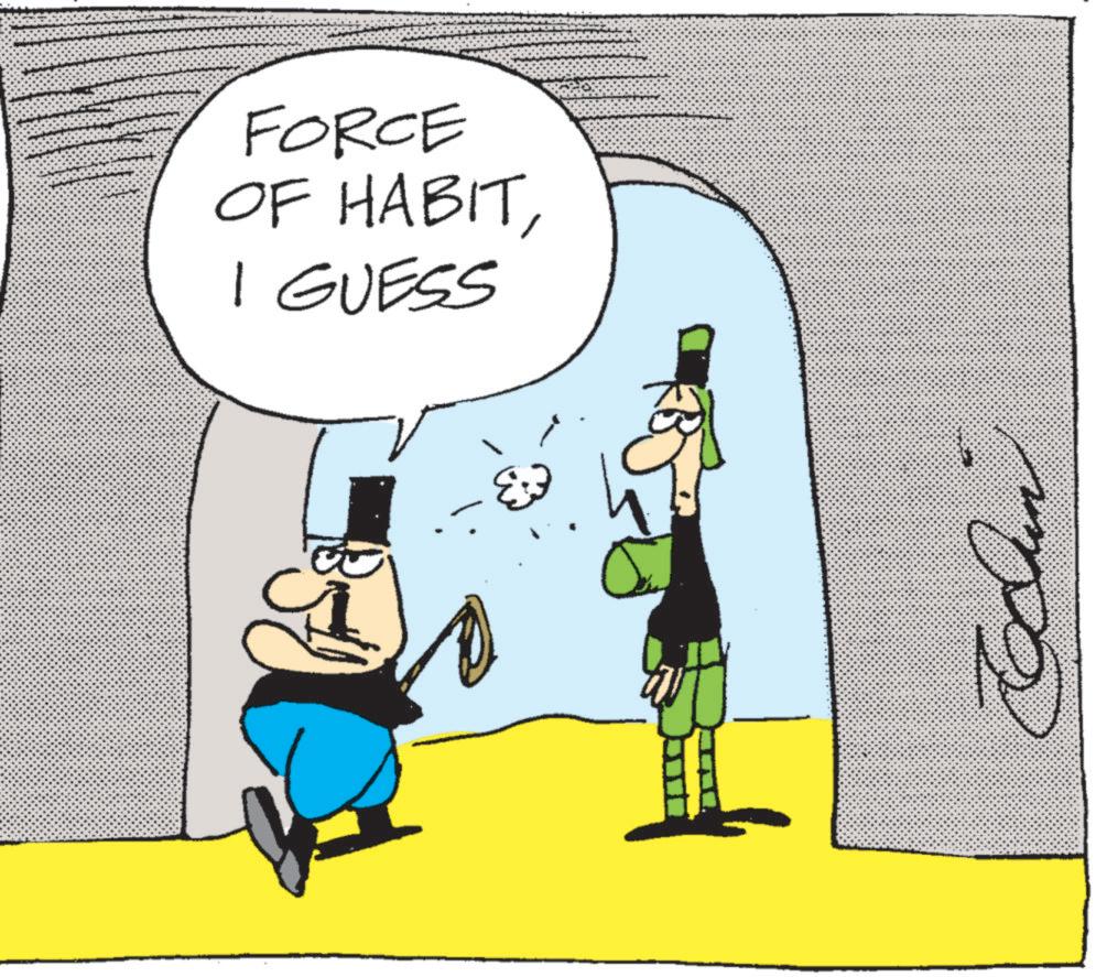 Fictional character OCR: FORCE OF HABITI GUESS FORCE OF HABITI GUESS
