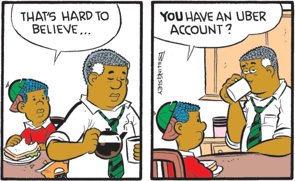 Conversation OCR: THAT'S HARD TO BELIEVE... YOU HAVE AN UBER ACCOUNT? BILLINGSLEY ww THAT'S HARD TO BELIEVE ... YOU HAVE AN UBER ACCOUNT ? BILLINGSLEY ww