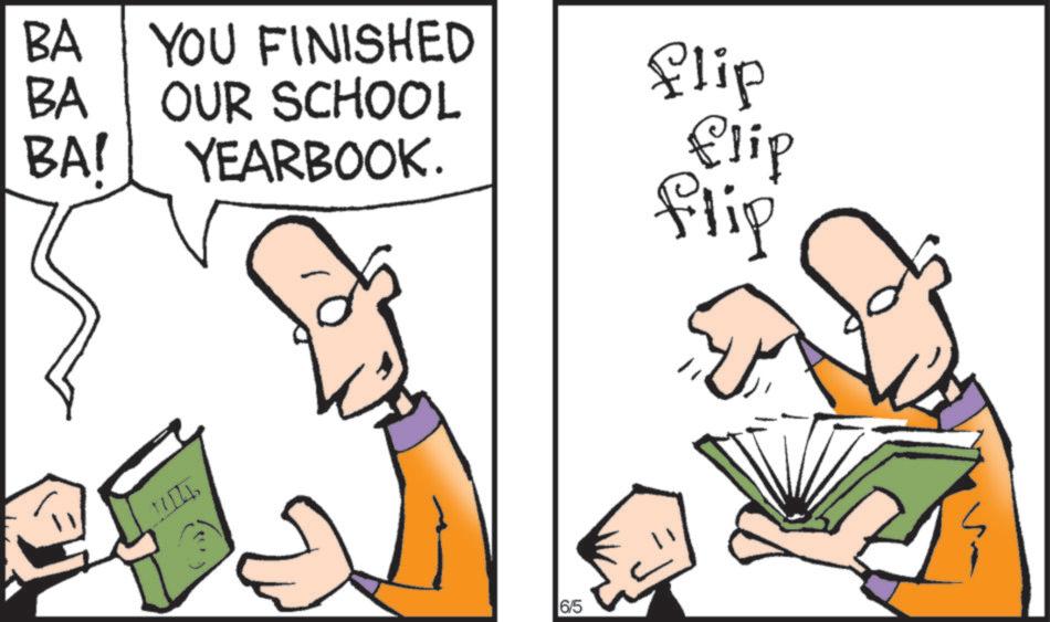 Clip art OCR: BA YOU FINISHED BA BAI OUR SCHOOL YEARBOOK. flip Clip flip 6/5 BA YOU FINISHED BA BAI OUR SCHOOL YEARBOOK . flip Clip flip 6/5