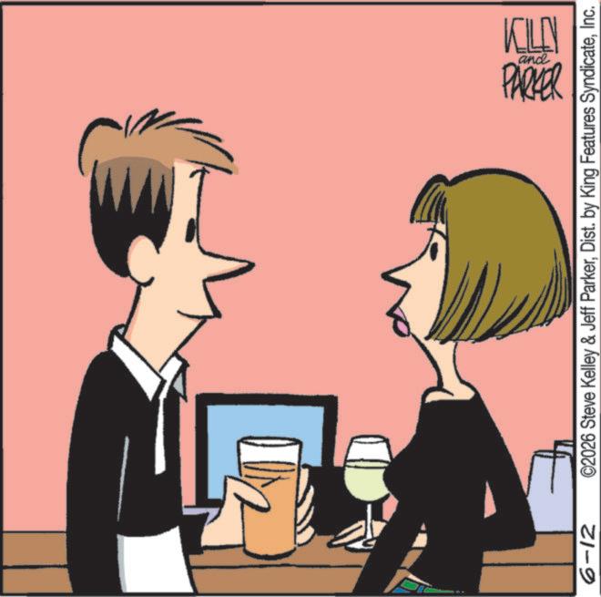 Clip art OCR: and PARKER ??? 6-12 ©2026 Steve Kelley & Jeff ParkerInc. and PARKER ??? 6-12 © 2026 Steve Kelley & Jeff ParkerDist . by King Features Syndicate