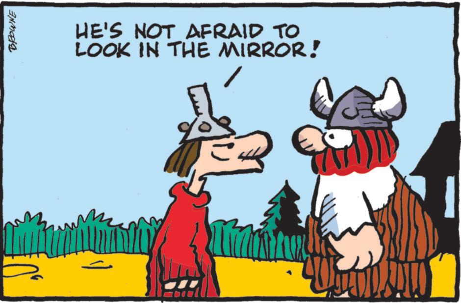 Fiction OCR: BROWNE HE'S NOT AFRAID TO LOOK IN THE MIRROR! BROWNE HE'S NOT AFRAID TO LOOK IN THE MIRROR !