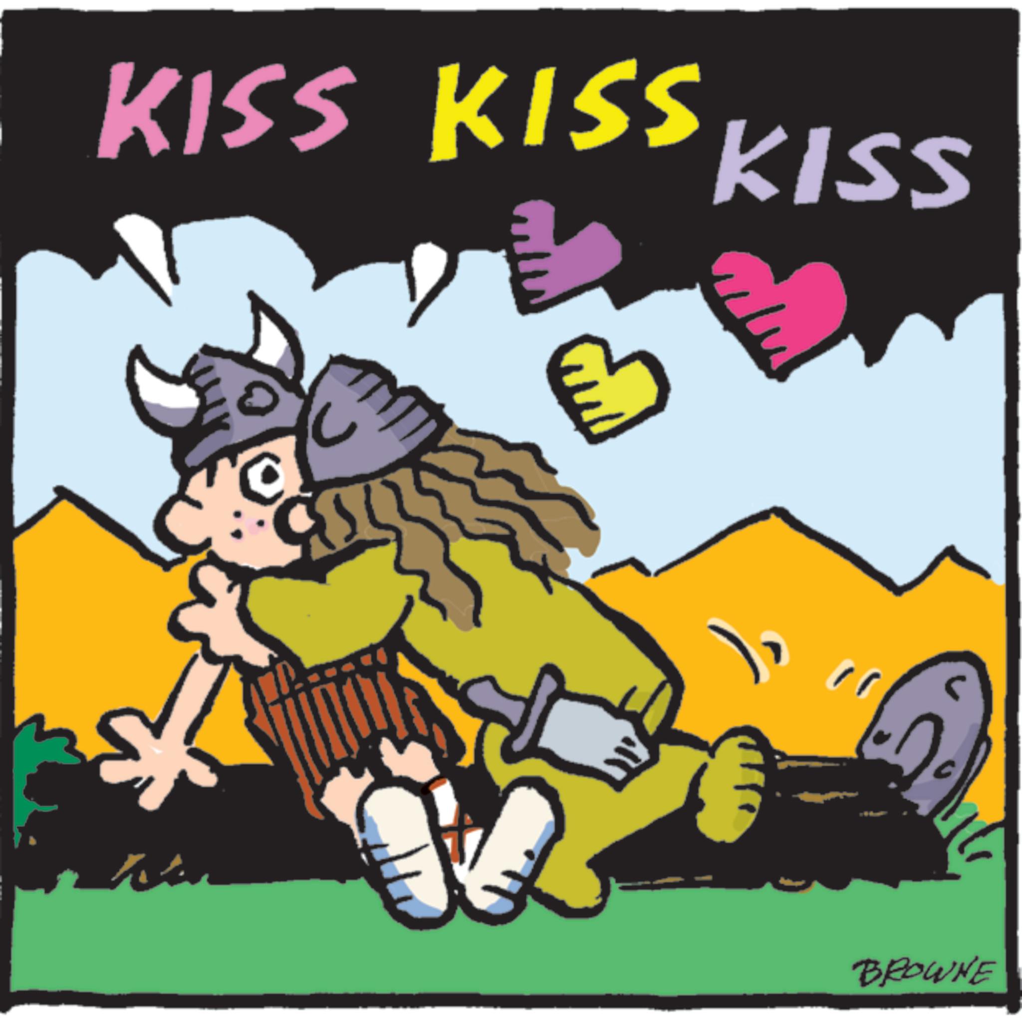 Fiction OCR: KISS KISS KISS BROWNE KISS KISS KISS BROWNE