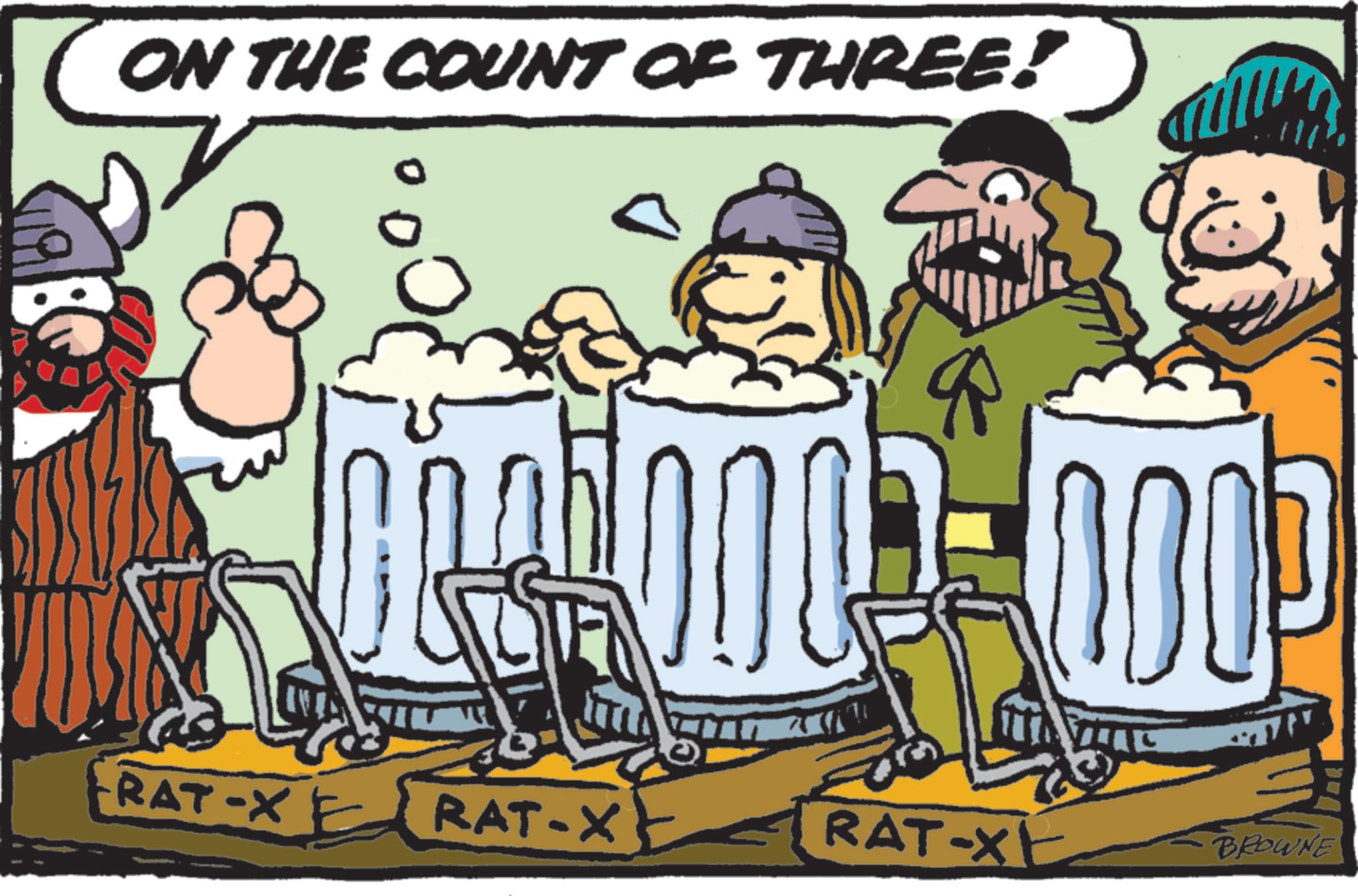 Fictional character OCR: ON THE COUNT OF THREE! ?? 1009 RAT-X RAT-X RAT-X BROWNE ON THE COUNT OF THREE ! ?? 1009 RAT - X RAT - X RAT - X BROWNE