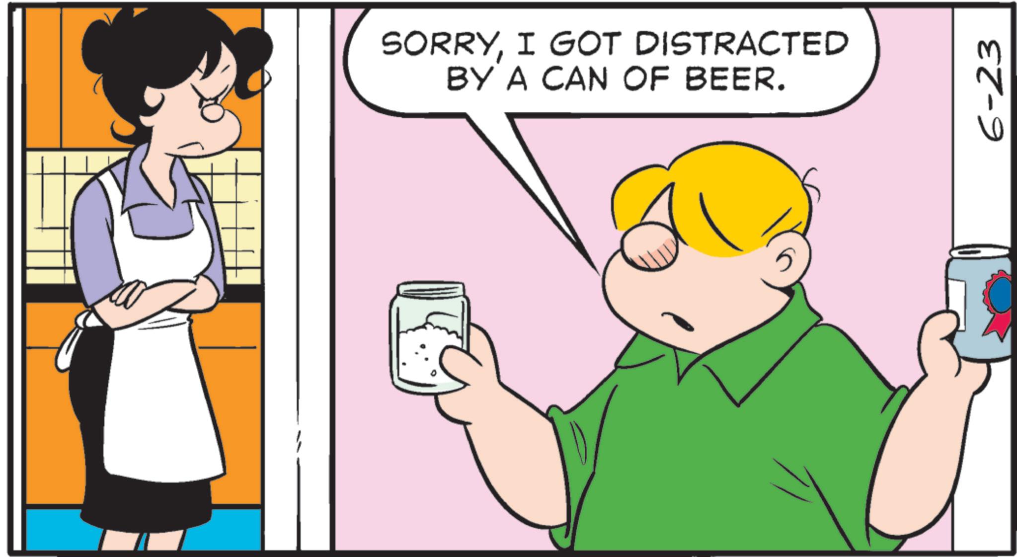 Animation OCR: SORRYI GOT DISTRACTED BY A CAN OF BEER. 6-23 SORRYI GOT DISTRACTED BY A CAN OF BEER . 6-23