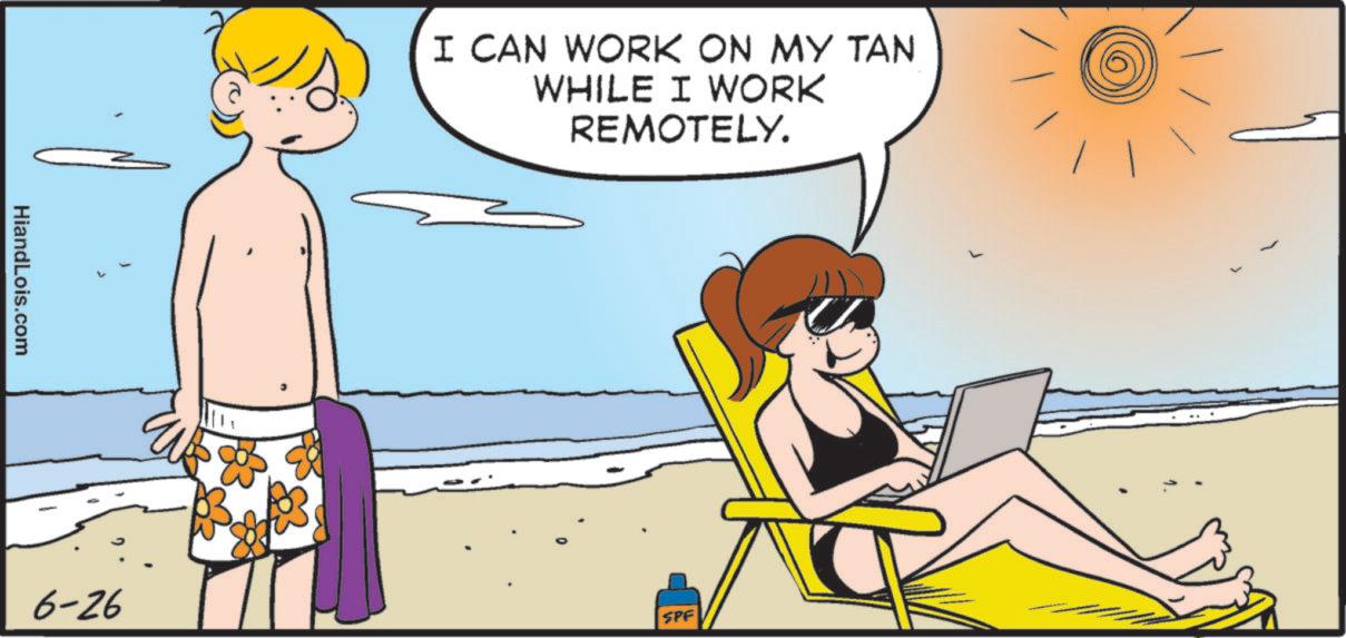 Child OCR: HiandLois.com 6-26 I CAN WORK ON MY TAN WHILE I WORK REMOTELY. SPF HiandLois.com 6-26 I CAN WORK ON MY TAN WHILE I WORK REMOTELY . SPF
