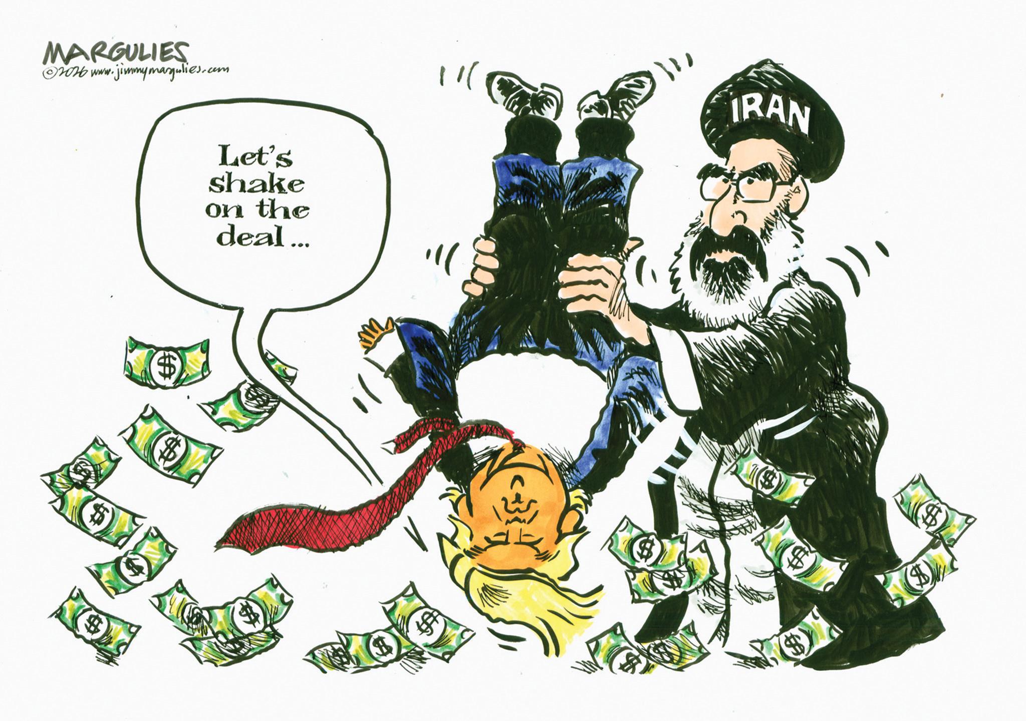 Animation OCR: MARGULIES ©2016 www.jimmymargulies.com $ $ Let's shake on the deal ... IRAN MARGULIES © 2016 www.jimmymargulies.com $ $ Let's shake on the deal ... IRAN