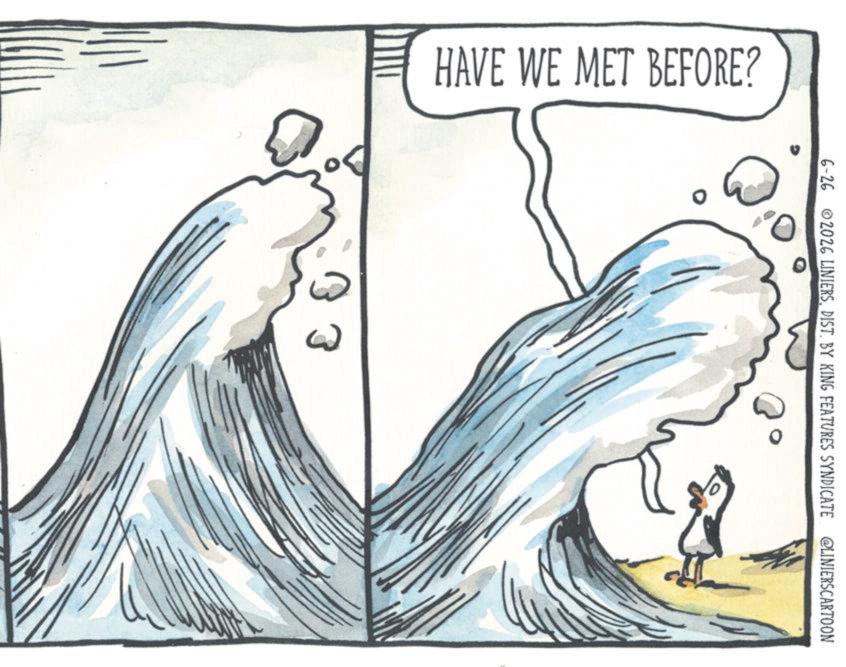 Graphics OCR: HAVE WE MET BEFORE? 03 6-26 2026 LINIERSDIST. BY KING FEATURES SYNDICATE @LINIERSCARTOON HAVE WE MET BEFORE ? 03 6-26 2026 LINIERSDIST . BY KING FEATURES SYNDICATE @LINIERSCARTOON