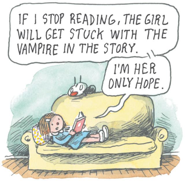 Handwriting OCR: IF I STOP READINGTHE GIRL WILL GET STUCK WITH THE VAMPIRE IN THE STORY. I'M HER ONLY HOPE. IF I STOP READINGTHE GIRL WILL GET STUCK WITH THE VAMPIRE IN THE STORY . I'M HER ONLY HOPE .