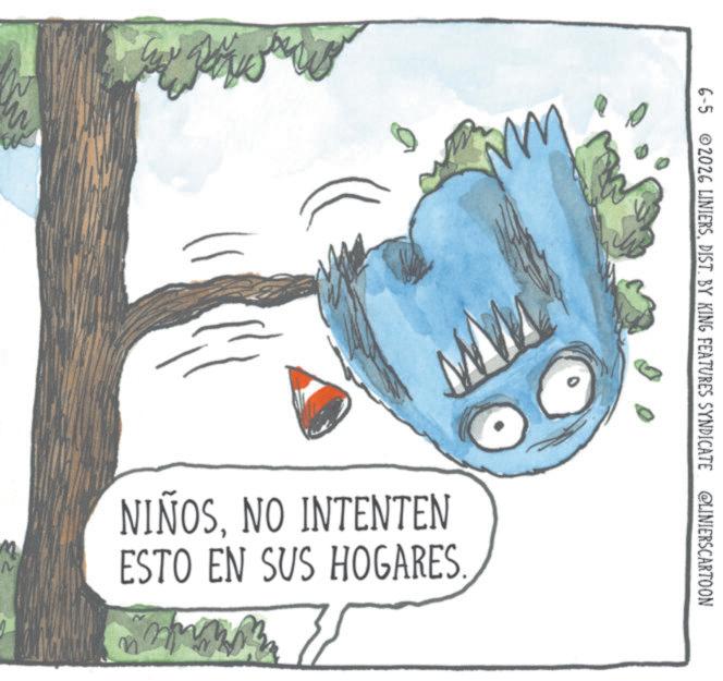 Line art OCR: 6-5 2026 LINIERSDIST. BY KING FEATURES SYNDICATE @LINIERSCARTOON NIÑOSNO INTENTEN ESTO EN SUS HOGARES W 6-5 2026 LINIERSDIST . BY KING FEATURES SYNDICATE @LINIERSCARTOON NIÑOSNO INTENTEN ESTO EN SUS HOGARES W