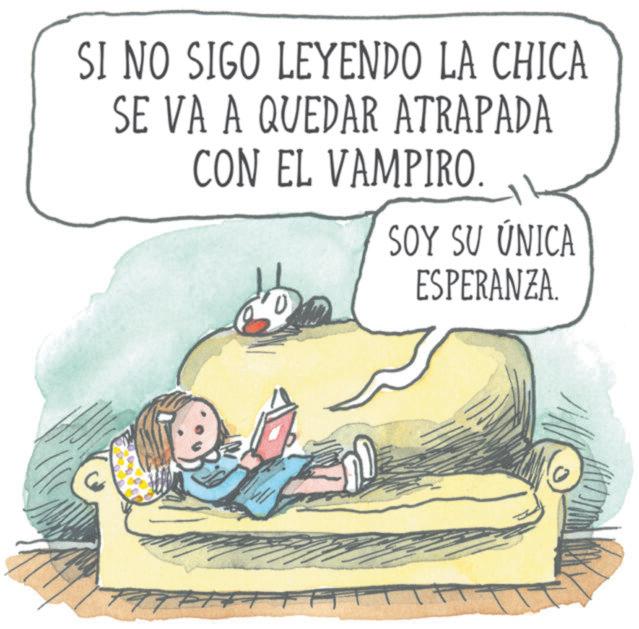 Comics OCR: SI NO SIGO LEYENDO LA CHICA SE VA A QUEDAR ATRAPADA CON EL VAMPIRO. SOY SU ÚNICA ESPERANZA. SI NO SIGO LEYENDO LA CHICA SE VA A QUEDAR ATRAPADA CON EL VAMPIRO . SOY SU ÚNICA ESPERANZA .