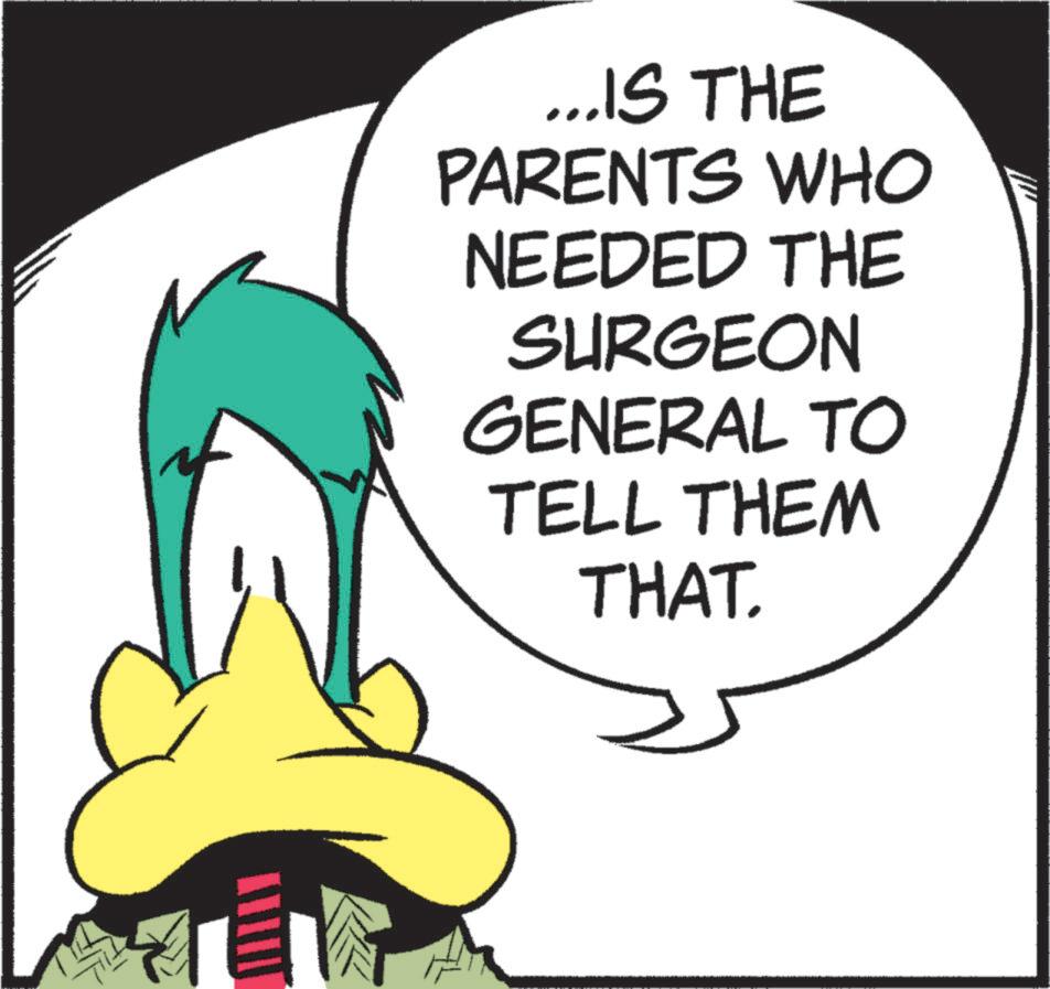 Graphic design OCR: ...IS THE PARENTS WHO NEEDED THE SURGEON GENERAL TO TELL THEM THAT. ... IS THE PARENTS WHO NEEDED THE SURGEON GENERAL TO TELL THEM THAT .