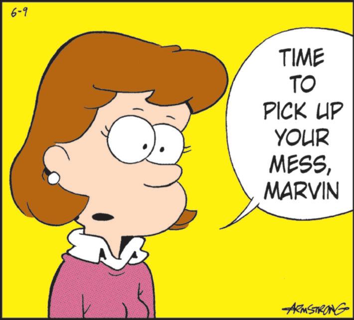 Happiness OCR: 6-9 TIME TO PICK UP YOUR MESSMARVIN ARMSTRONG 6-9 TIME TO PICK UP YOUR MESSMARVIN ARMSTRONG
