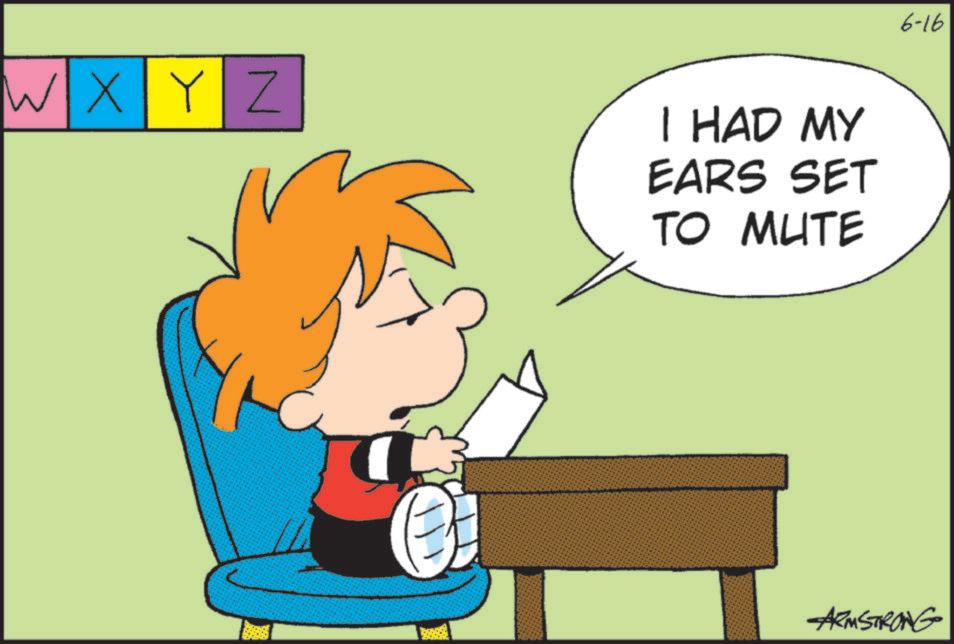 Fictional character OCR: WXYZ I HAD MY EARS SET TO MUTE 6-16 -ARMSTRONG WXYZ I HAD MY EARS SET TO MUTE 6-16 -ARMSTRONG