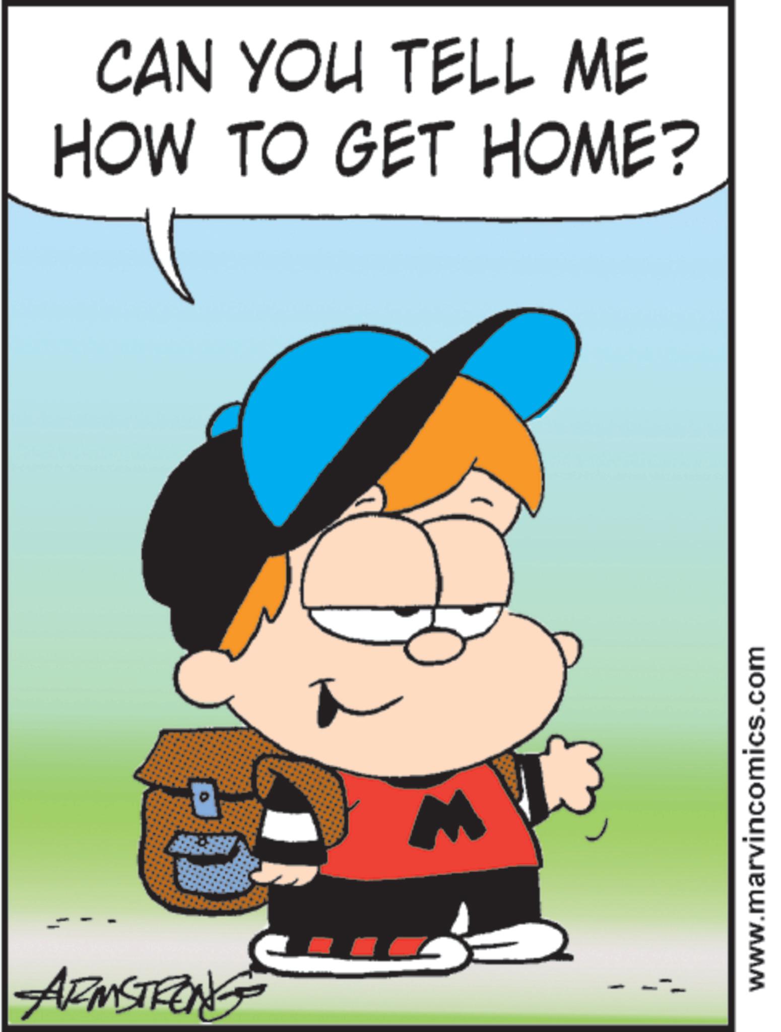 Clip art OCR: ARMSTRONG CAN YOU TELL ME HOW TO GET HOME? M www.marvincomics.com ARMSTRONG CAN YOU TELL ME HOW TO GET HOME ? M www.marvincomics.com
