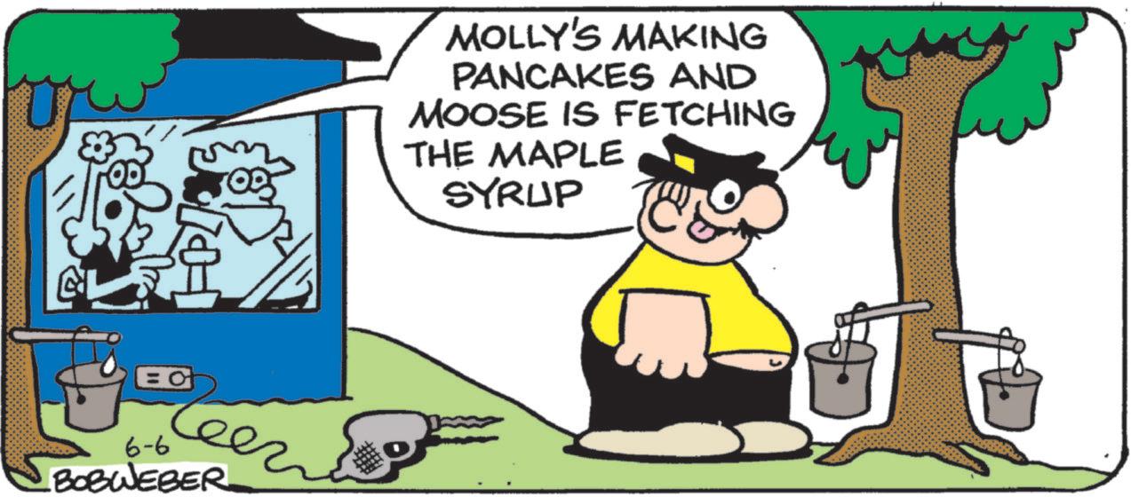 Graphics OCR: vr U MOLLY'S MAKING PANCAKES AND MOOSE IS FETCHING THE MAPLE SYRUP =0 6-6 BOBWEBER vr U MOLLY'S MAKING PANCAKES AND MOOSE IS FETCHING THE MAPLE SYRUP = 0 6-6 BOBWEBER
