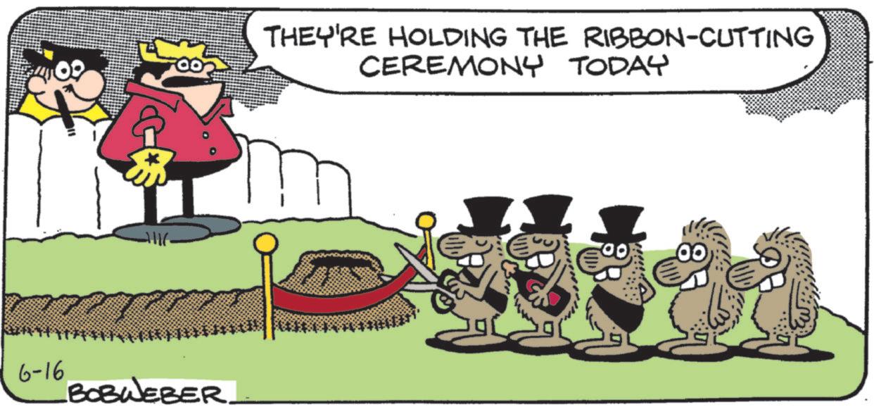 Photo caption OCR: 6-16 BOBWEBER THEY'RE HOLDING THE RIBBON-CUTTING CEREMONY TODAY 00 00 6-16 BOBWEBER THEY'RE HOLDING THE RIBBON - CUTTING CEREMONY TODAY 00 00
