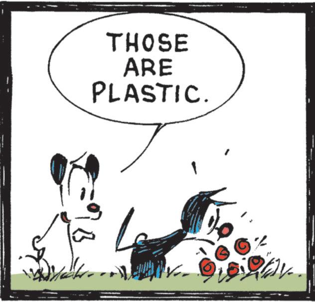 Animation OCR: THOSE ARE PLASTIC. THOSE ARE PLASTIC .