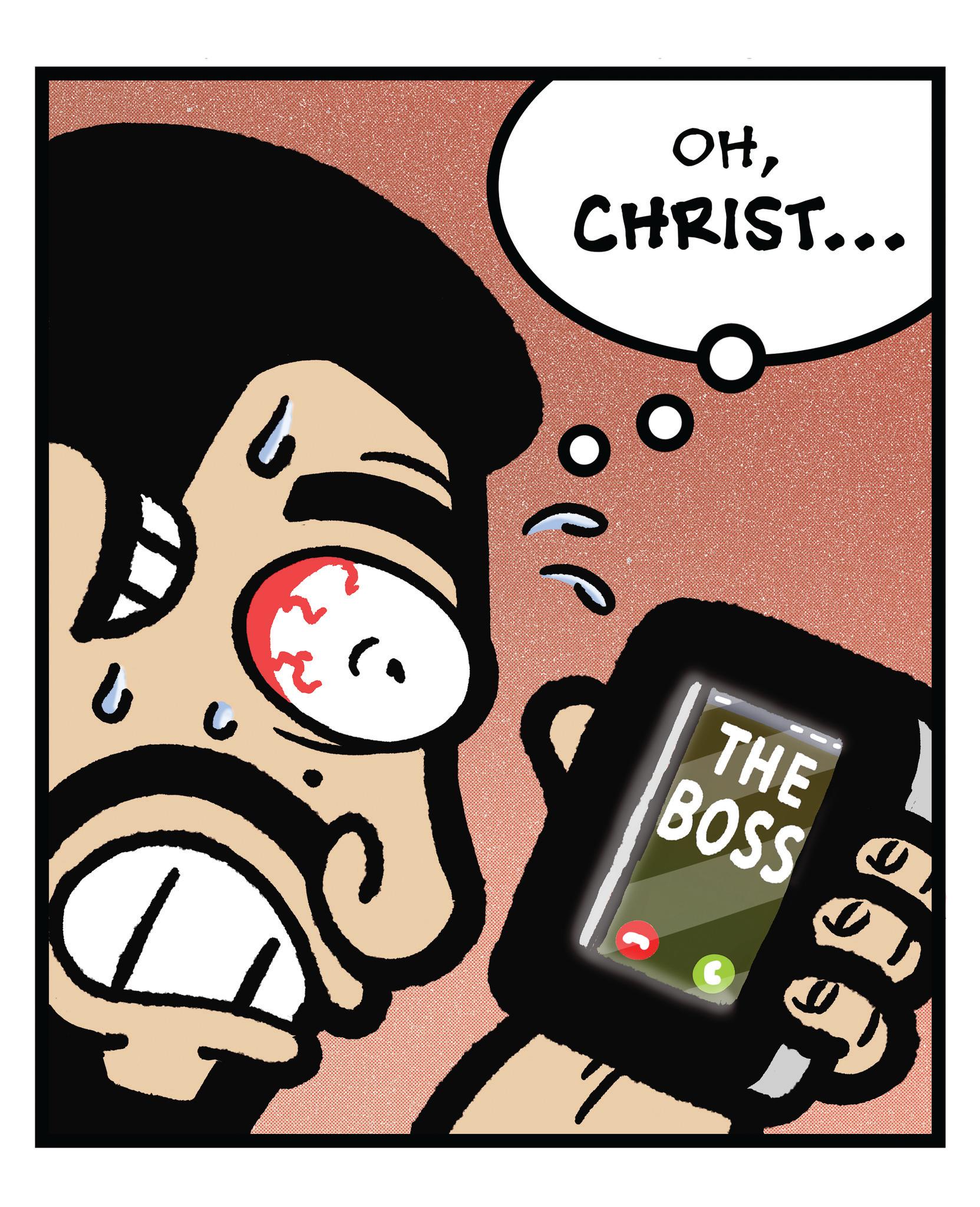 Fiction OCR: OHCHRIST... THE BOSS C 0 OHCHRIST ... THE BOSS C 0