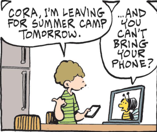 Child OCR: CORAI'M LEAVING ... AND FOR SUMMER CAMP TOMORROW. YOU CAN'T BRING YOUR PHONE? CORAI'M LEAVING ... AND FOR SUMMER CAMP TOMORROW . YOU CAN'T BRING YOUR PHONE ?