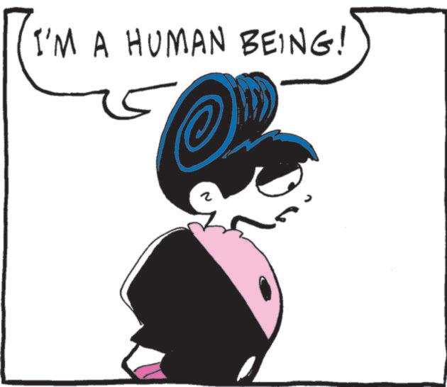 Fiction OCR: I'M A HUMAN BEING! I'M A HUMAN BEING !