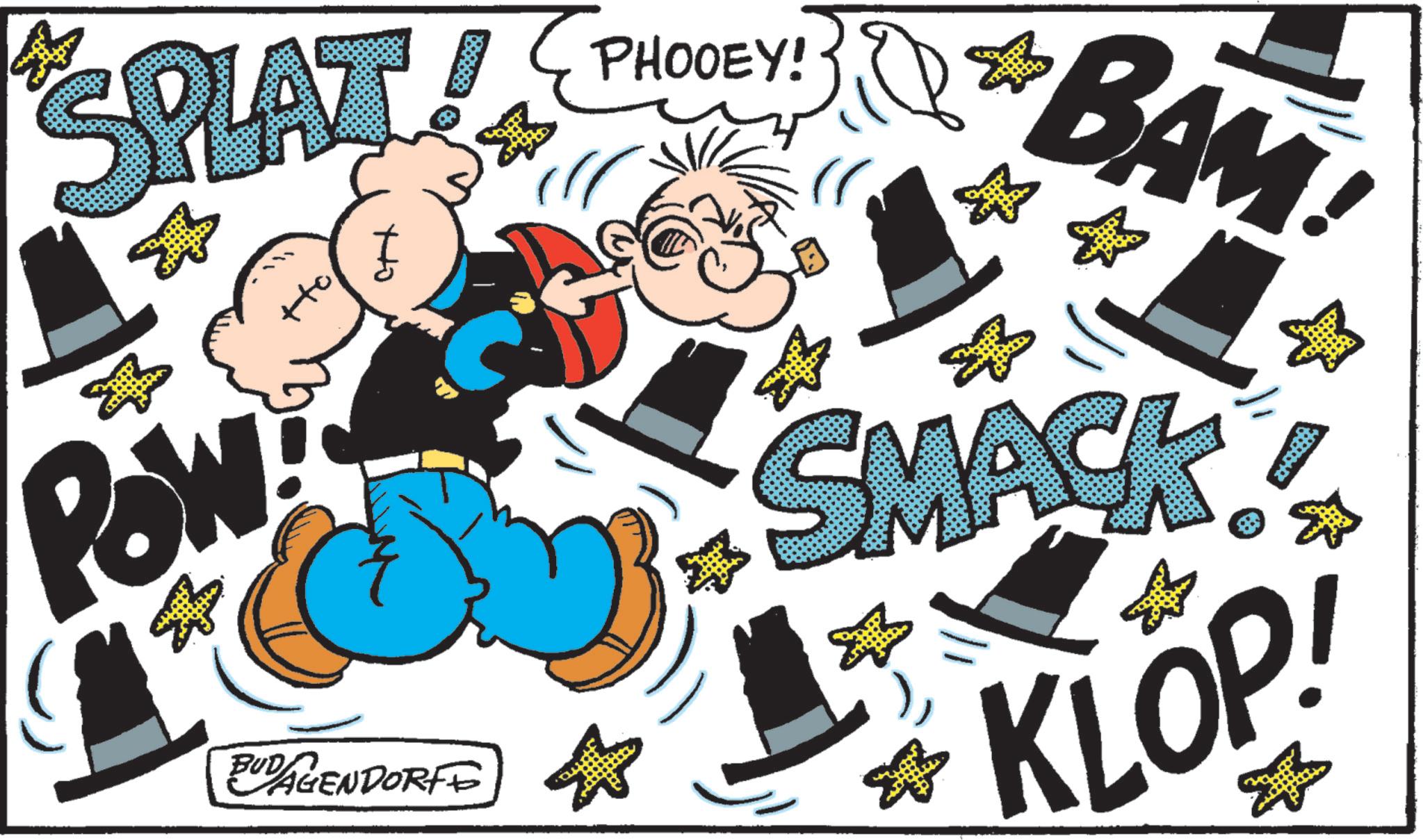 Animation OCR: SPLAT ?? Pow ttoBUDAGENDORFF ? PHOOEY: BAM! ? SMACK KLOP! SPLAT ?? Pow ttoBUDAGENDORFF ? PHOOEY : BAM ! ? SMACK KLOP !