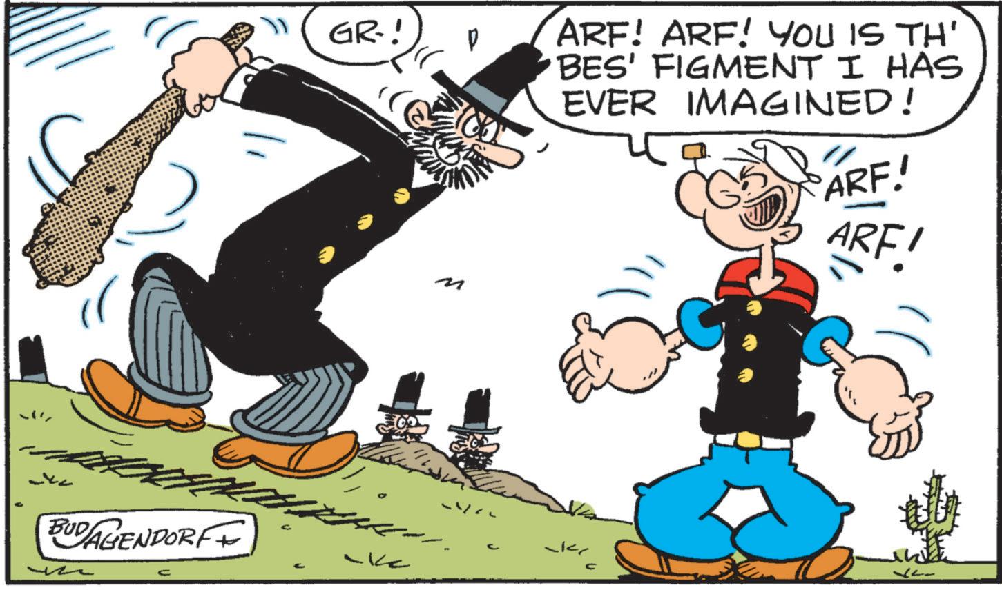 Publication OCR: GR-! ARF! ARF! YOU IS TH' BES' FIGMENT I HAS EVER IMAGINED! ARF! ARF! BUDAGENDORF -kr -ke C GR- ! ARF ! ARF ! YOU IS TH ' BES ' FIGMENT I HAS EVER IMAGINED ! ARF ! ARF ! BUDAGENDORF -kr -ke C