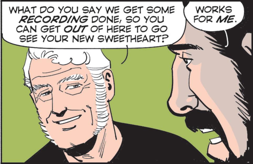 Comic book OCR: WHAT DO YOU SAY WE GET SOME RECORDING DONESO YOU CAN GET OUT OF HERE TO GO SEE YOUR NEW SWEETHEART? WORKS FOR ME. ??? WHAT DO YOU SAY WE GET SOME RECORDING DONESO YOU CAN GET OUT OF HERE TO GO SEE YOUR NEW SWEETHEART ? WORKS FOR ME . ???