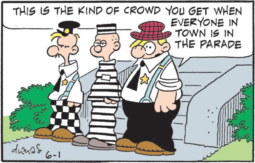 Graphics OCR: THIS IS THE KIND OF CROWD YOU GET WHEN EVERYONE IN TOWN IS IN THE PARADE ??? dumas 6-1 ? E THIS IS THE KIND OF CROWD YOU GET WHEN EVERYONE IN TOWN IS IN THE PARADE ??? dumas 6-1 ? E