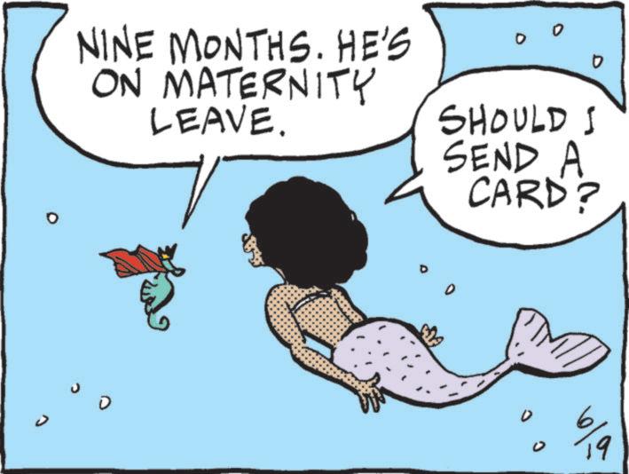 Clip art OCR: NINE MONTHS. HE'S ON MATERNITY LEAVE. D 0 SHOULD I SEND A CARD? D 2 D 19 NINE MONTHS . HE'S ON MATERNITY LEAVE . D 0 SHOULD I SEND A CARD ? D 2 D 19
