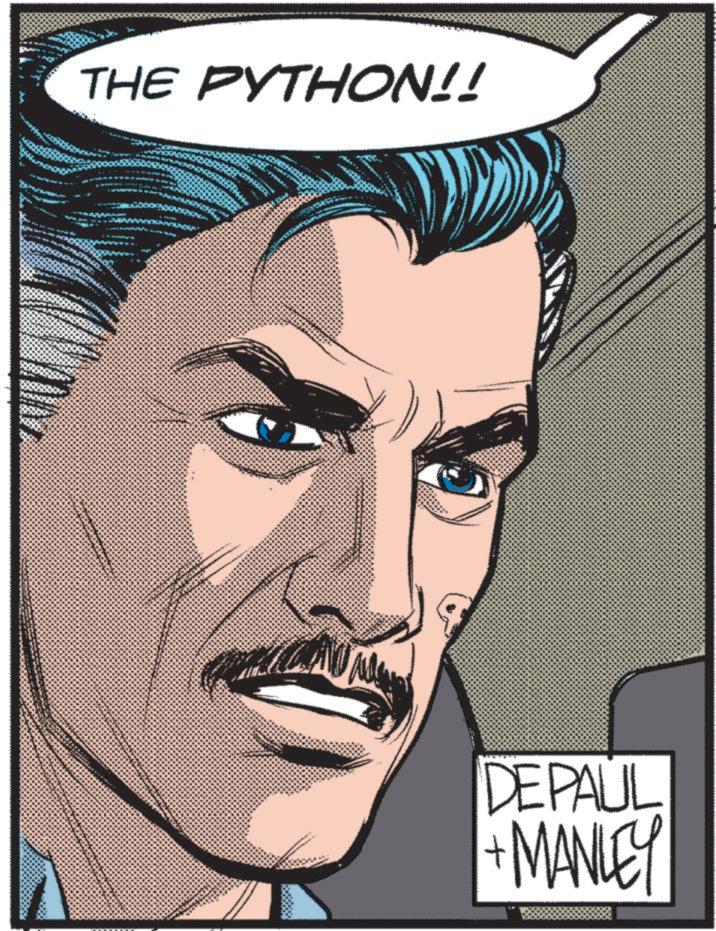 Comics OCR: THE PYTHON!! DEPAUL +MANLEY THE PYTHON !! DEPAUL + MANLEY